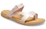 (WMNS) Crocs Tulum Shimmer Toe Post Sandálias ‘Pink Clay’