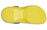 (WMNS) Crocs X Smiley Classic Tamanco Sola Grossa Rosto Sorridente nuvens Sandálias Amarelo Preto