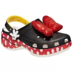 (WMNS) Crocs x Minnie Mouse Classic Plataforma Clogs ‘Preto Vermelho Branco’