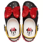 (WMNS) Crocs x Minnie Mouse Classic Plataforma Clogs ‘Preto Vermelho Branco’