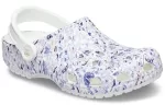 (WMNS) Liberty London x Crocs Classic Clog Beach Flowers Sandálias Brancas