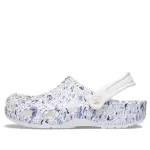 (WMNS) Liberty London x Crocs Classic Clog Beach Flowers Sandálias Brancas